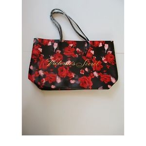New Victoria's Secret Limited Edition 2019 Large Red Floral Rose Tote